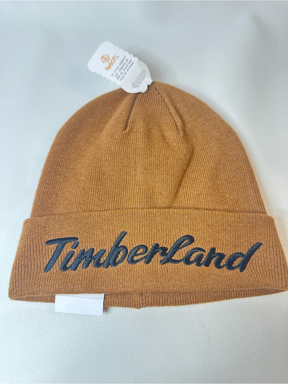NEW TIMBERLAND EMBROIDERED KNIT CAP/BEANIE HAT CARAMEL BROWN